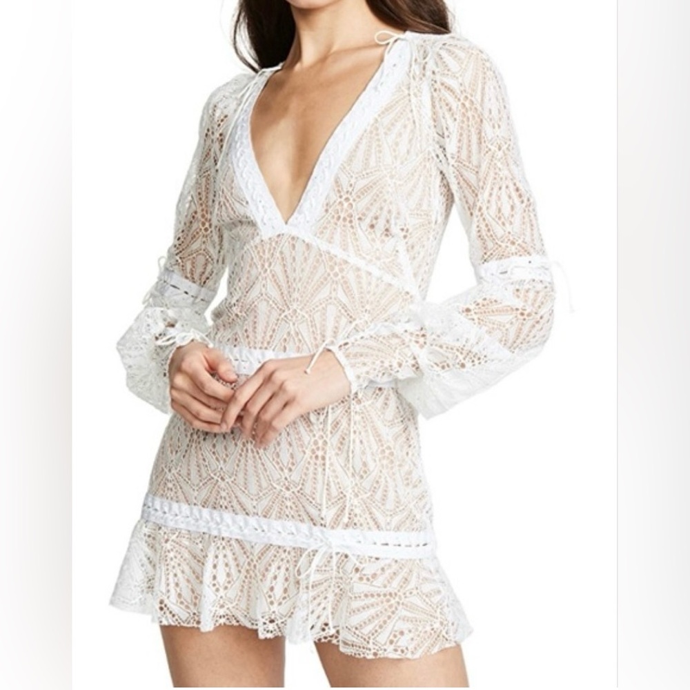 NWOT For Love And Lemons Cream Lace Dress
